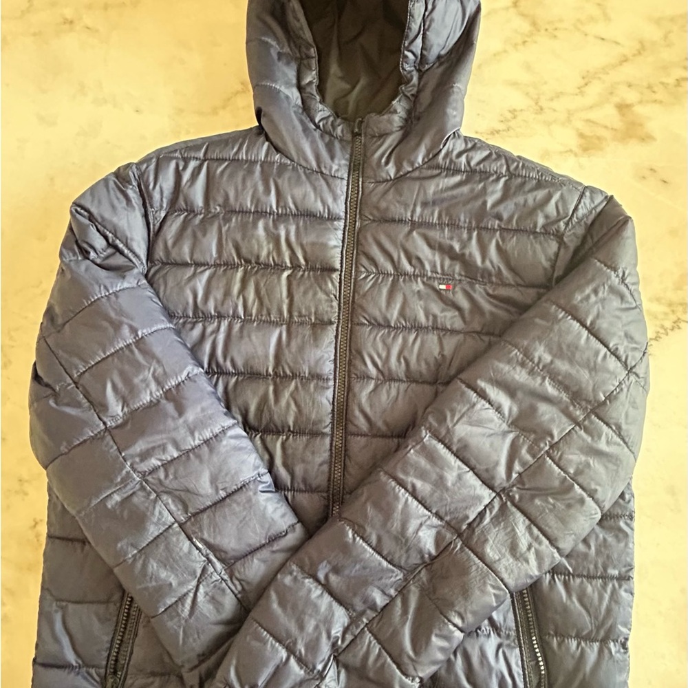 Tommy Hilfiger Navy Puffer Jacket